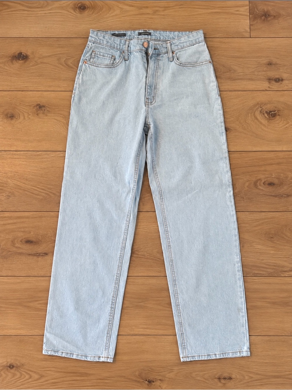wild fable Pale Blue High-Rise Straight Leg Jeans